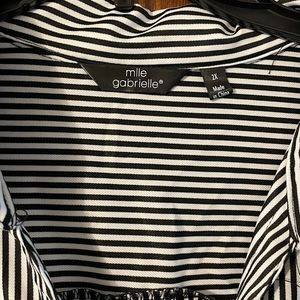 Black and White Stripped Dress